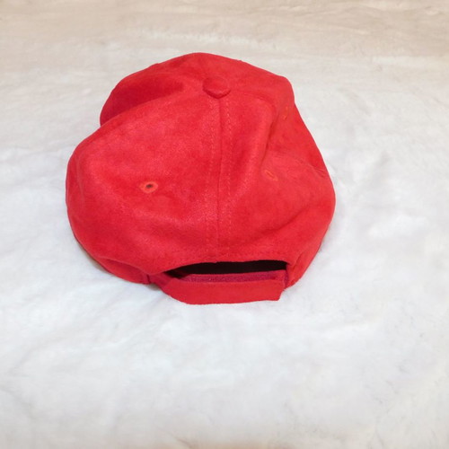 Jockey unisex hat red used, suede type