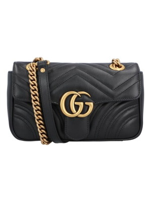 Gucci Marmont Crossbody τσάντα μαύρη, σαν καινούργια