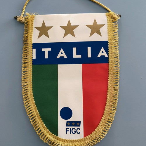 Vintage Italy National Team Banner used with 3 stars 30cm