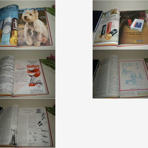 Kynigetika Nea 1983 used, 8 bound magazine issues