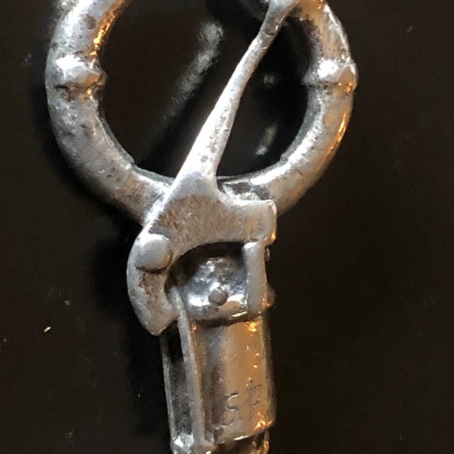 Keychain replica of Spitfire fighter plane rudder vintage