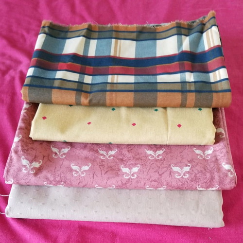 Fabrics new, pack of 4 pieces