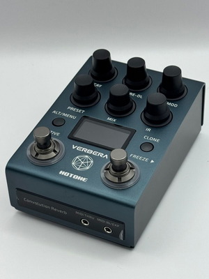 Hotone Verbera digital reverb pedal like new, dual engine IR and XR