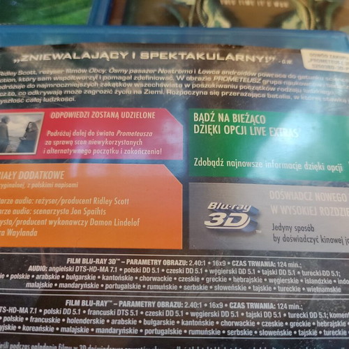 Alien Anthology Blu-Ray with Prometheus 3D, English and Greek subtitles