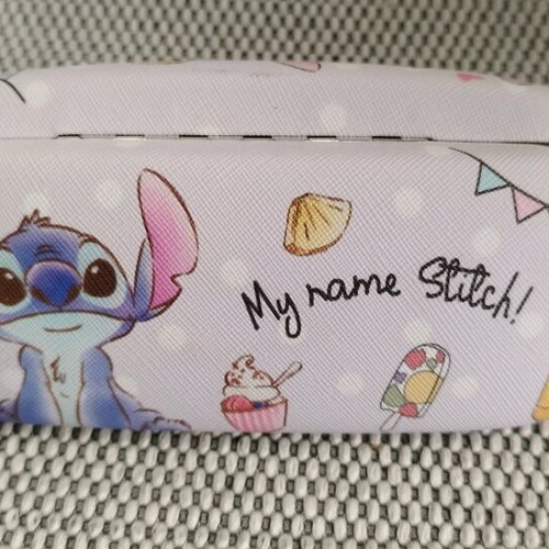 Θήκη γυαλιών Stitch καινούργια, σκληρή 16,5x3,5cm
