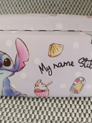 Θήκη γυαλιών Stitch καινούργια, σκληρή 16,5x3,5cm