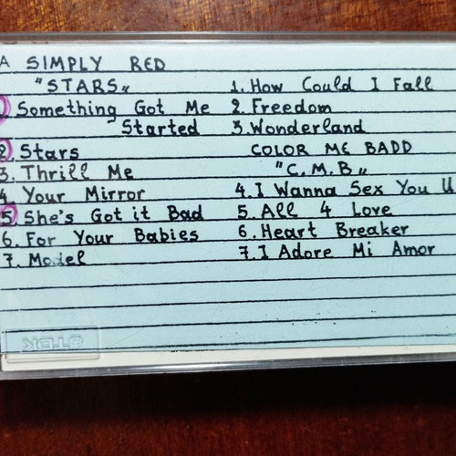 Cassette tapes used, pack of 20, rock hits 1980-1990