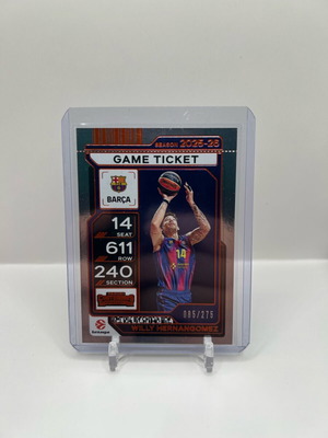 Panini Euroleague Willy Hernangomez Game Ticket 2025/26 like new