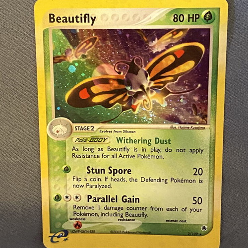 Beautifly RS 2 Pokemon TCG EX Ruby & Sapphire used