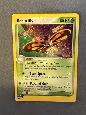 Beautifly RS 2 Pokemon TCG EX Ruby & Sapphire used