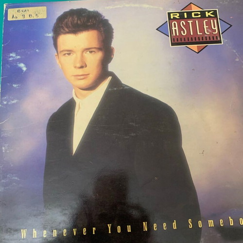 Rick Astley vinyl record used