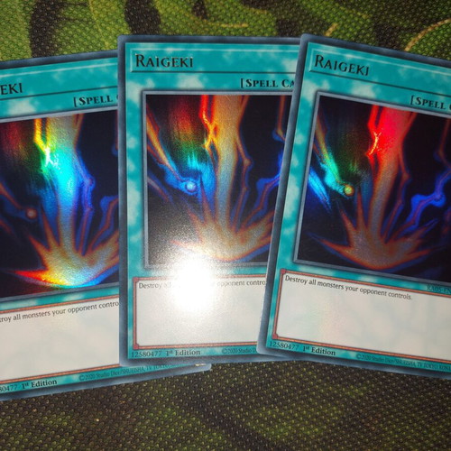 Raigeki playset ultra rare, like new, set of 3