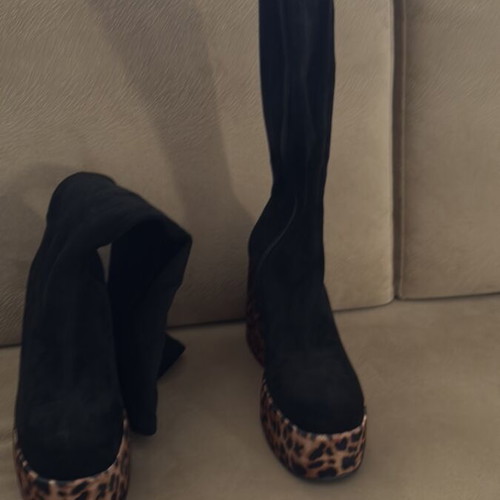 Sock boots with zipper synthetic leather new, size 40