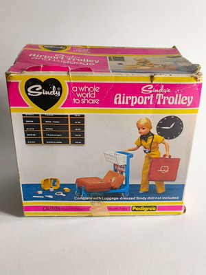 Pedigree Sindy Airport Trolley used in original packaging
