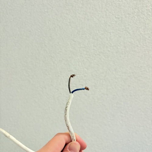Ikea Maskros ceiling light used with cable cut