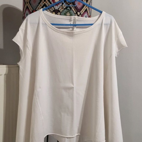 Asymmetric blouse Stradivarius white like new, large