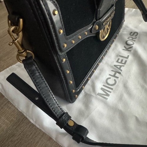 Michael Kors shoulder bag leather castor new, black