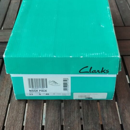 Clarks men's leather sneakers used, size EU 46, brown