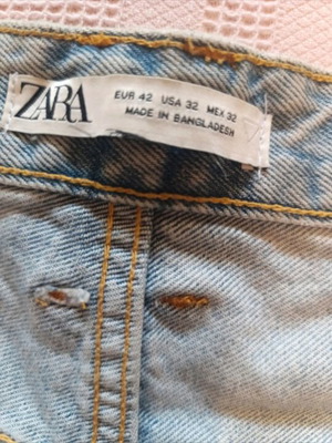 Zara women's jeans like new, blue, size XL 42 14