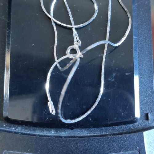 Silver necklace 925 with heart pendant, like new