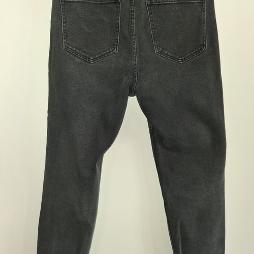Stradivarius high-waisted black slim fit jeans used, size XL 42 14