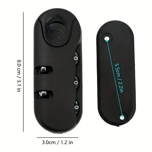 Luggage locks new, set of 2 pieces with code