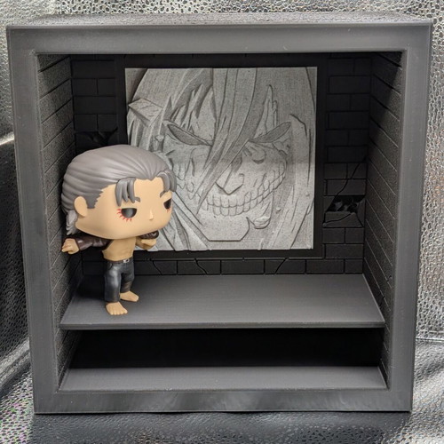 Display Box with Shelf Eren Yeager Attack on Titan Made-to-Order
