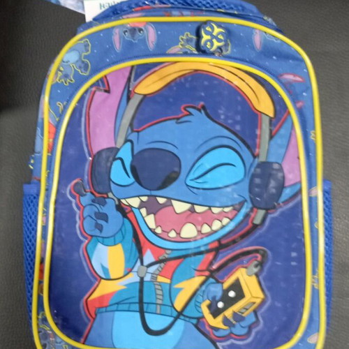 Stitch toddler backpack with front pocket 29cm new