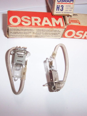 Osram H3 λάμπες καινούργιες, σετ 3 τεμαχίων