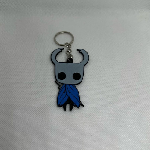Hollow Knight keychain like new, 3D printed, black and blue