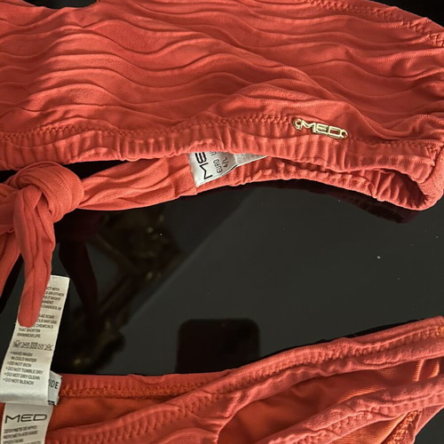 Med bikini used, coral red, size L