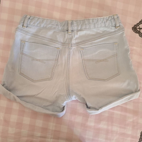 Gap kids jean shorts used, turquoise, size 164 cm