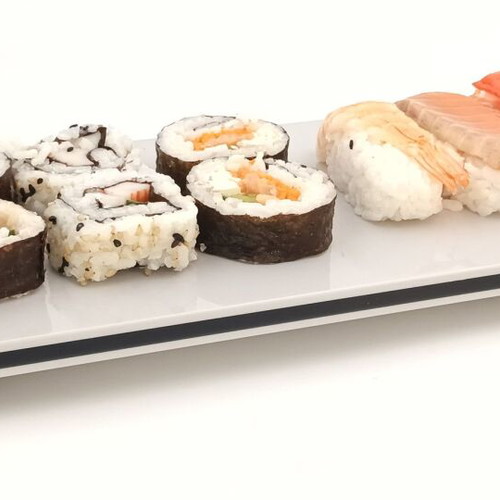 Designer Sushi Serving Tray from Plexiglas 12x28 cm new