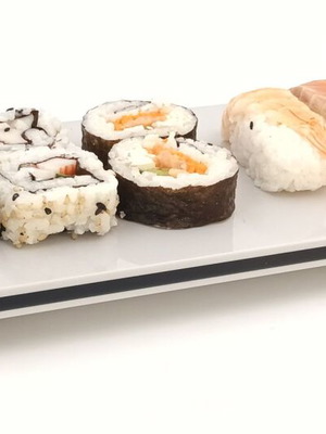 Designer Sushi Serving Tray from Plexiglas 12x28 cm new