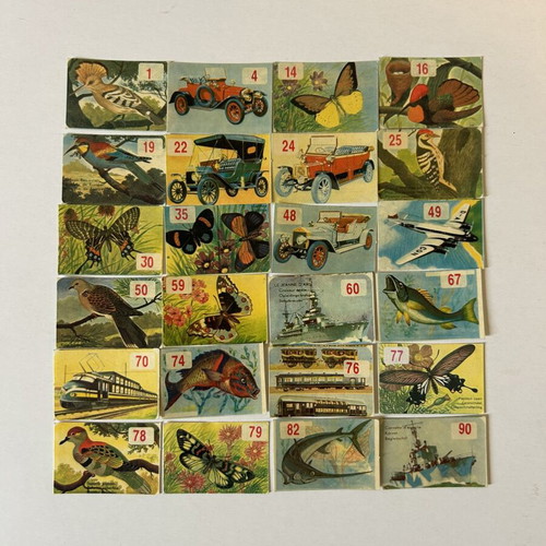 Agasta Confectionary Ltd (LA-TOBOLA) sticker set used, 24 pieces, 1980s