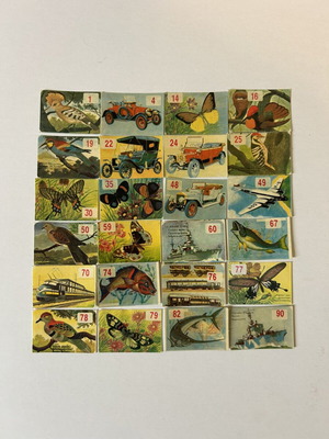 Agasta Confectionary Ltd (LA-TOBOLA) sticker set used, 24 pieces, 1980s