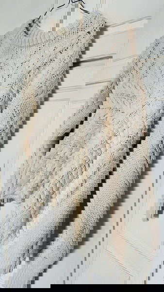 M&S sweater white assymetric
