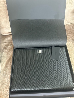 Hugo Boss A4 Monogram Black Folder new