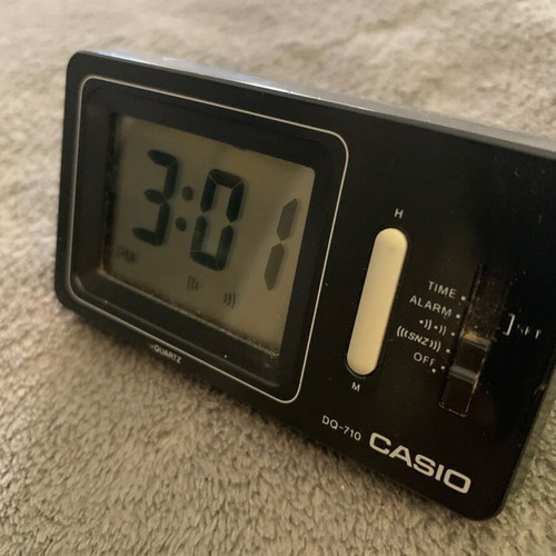 Casio DQ-710 digital desk clock, made in Japan