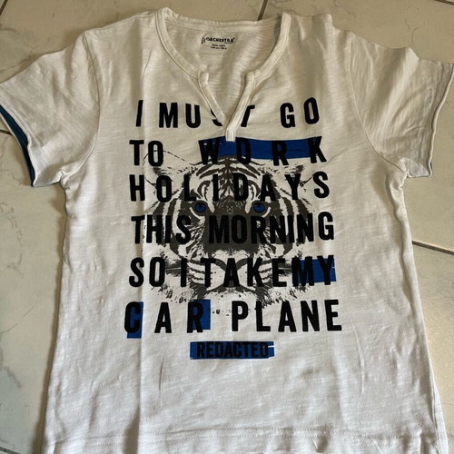 Bermuda shorts and t-shirt used, size 128 cm, H&M, Mayoral, Orchestra