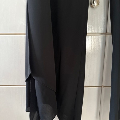 Black pants with slits, size L