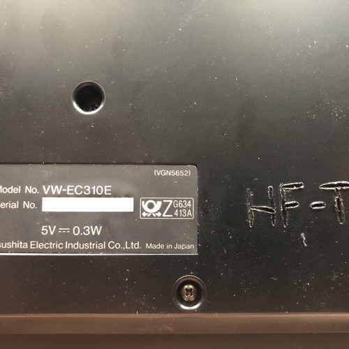Panasonic VW-EC310E Editing Controller used with manual