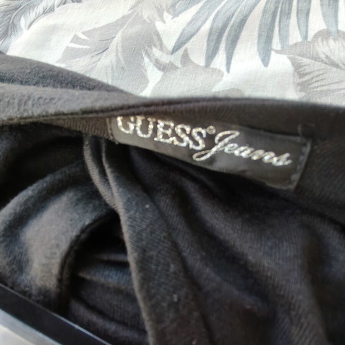 Guess halter dress like new, black with silver rhinestones, size M