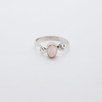 Rose Quartz S925 Silver Ring like new