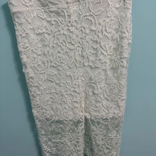 H&M Divided White Lace Midi Skirt used, size S