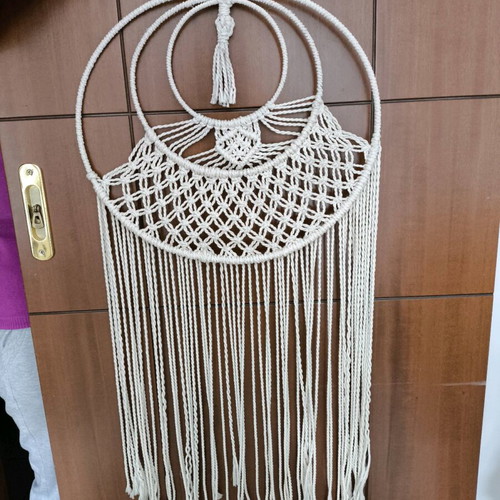 Macrame wall decor like new, 1 meter height and 43 cm width