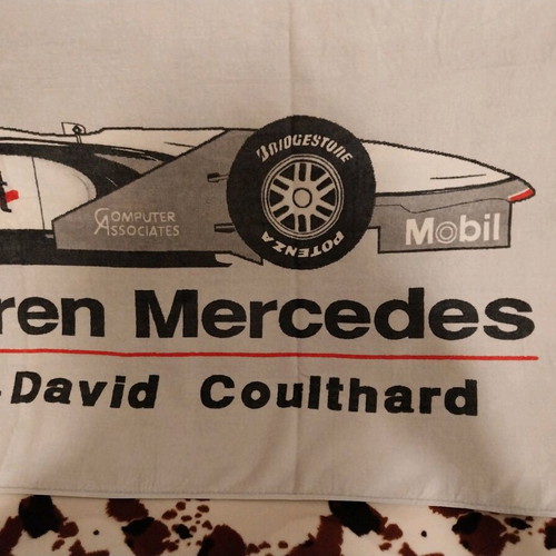 Rare collectible F1 West McLaren Mercedes towel 1998-2000 mint condition