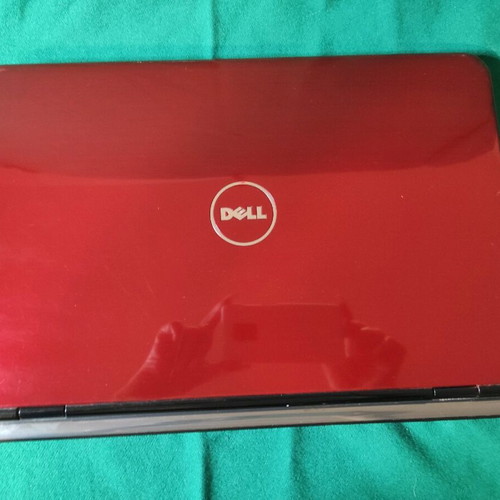 Dell laptop used, red color, excellent condition