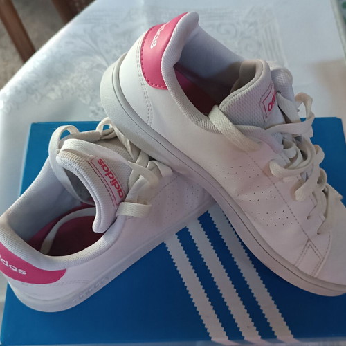 Adidas women's kids shoes size 35, used