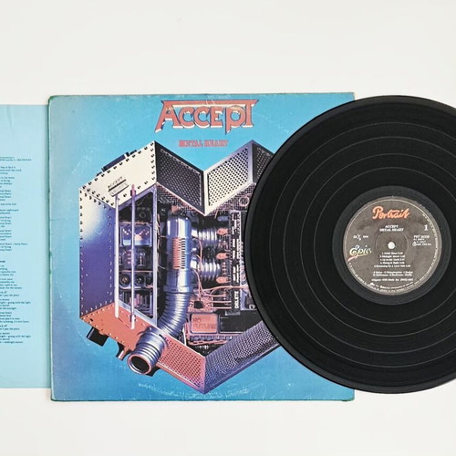 Accept Metal Heart vinyl LP used, Greek edition 1985